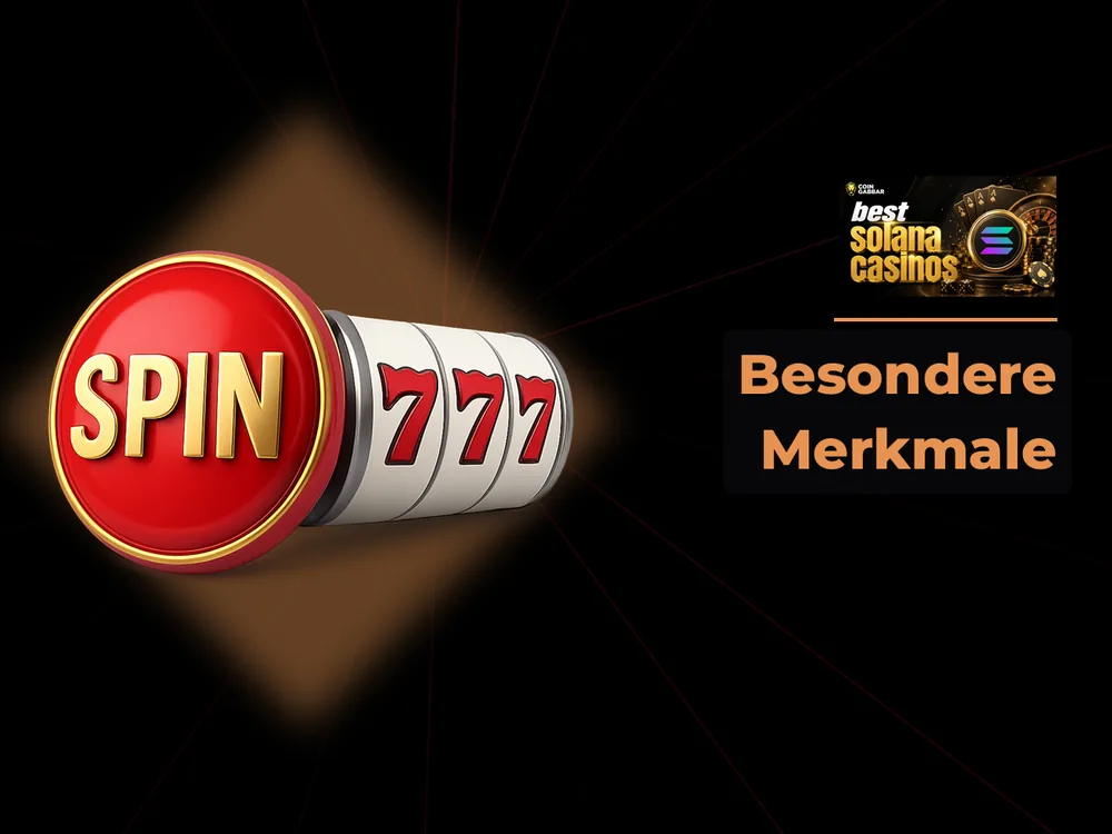 Solana Casino - Besondere Merkmale