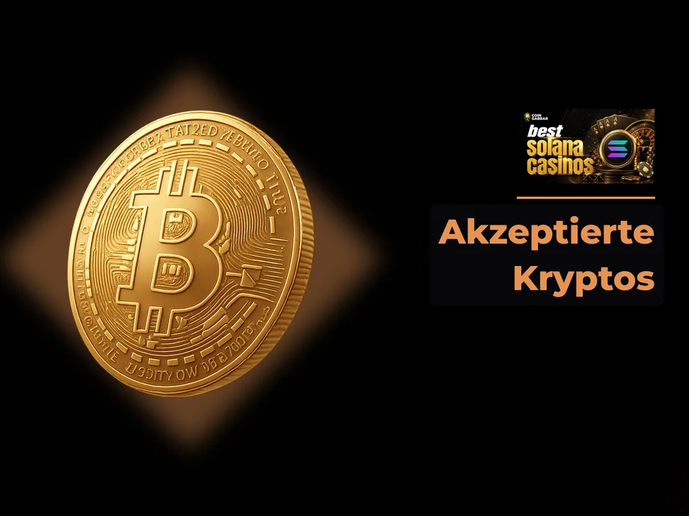Solana Casino - Akzeptierte Kryptos