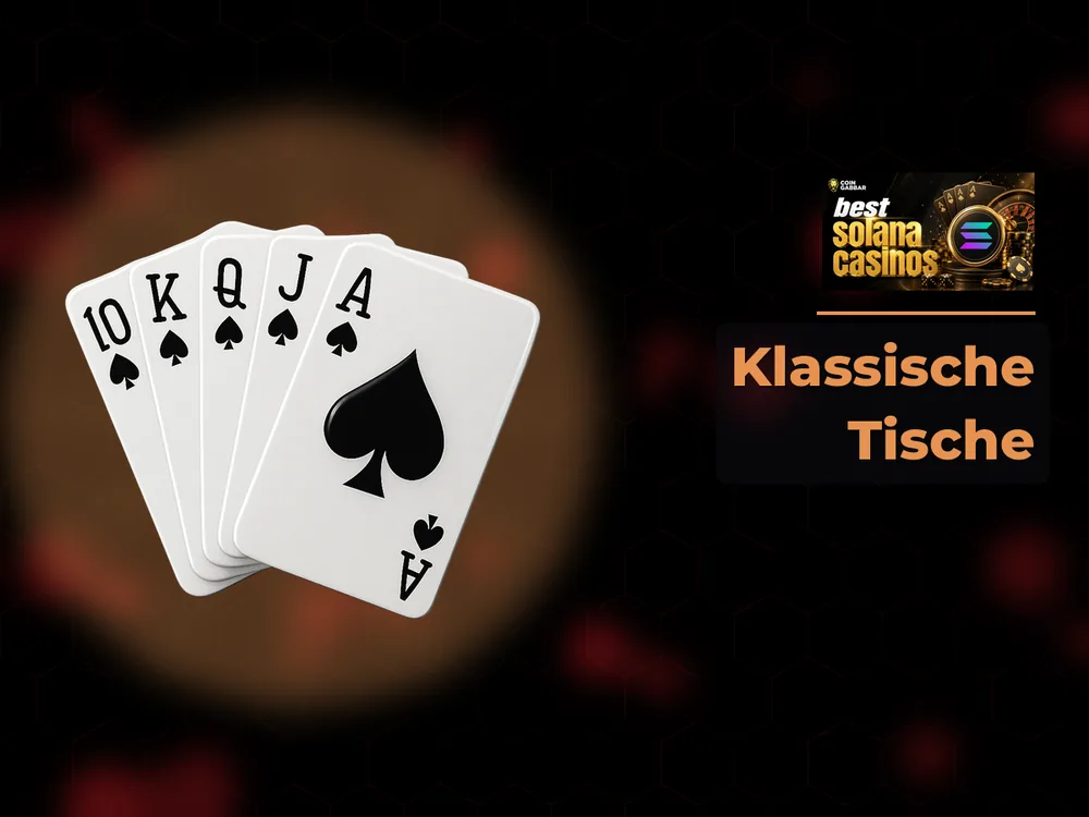 Solana Casino - Klassische Tische
